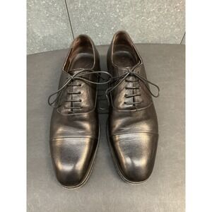 Monte Rosso "Lazio" Mens Black Leather Cap Toe Oxford 8M
